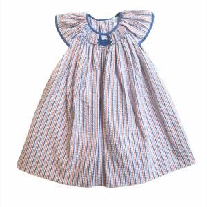 Seersucker Crab Dress 12mo